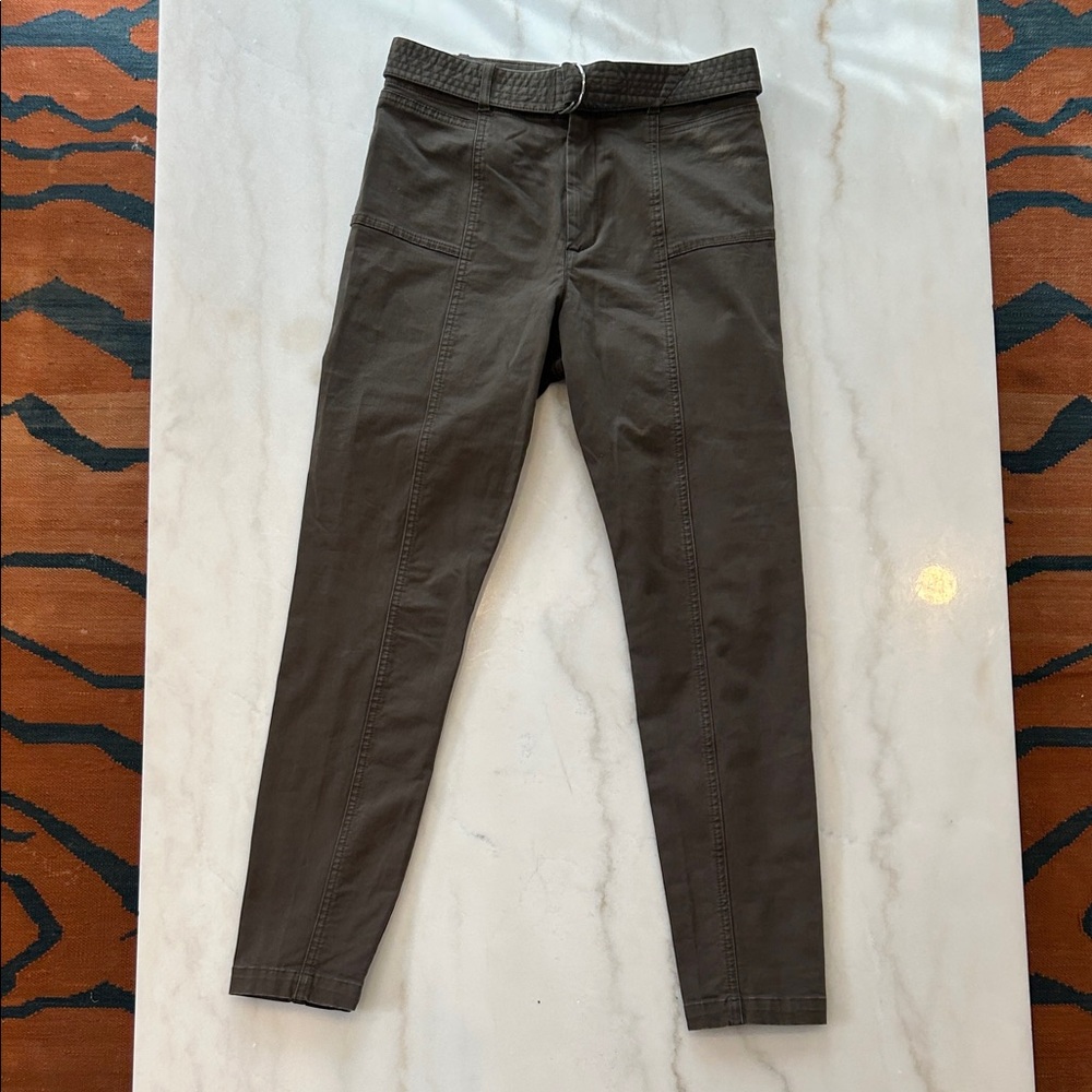 A.L.C. Women's Cropped Army Green Pants